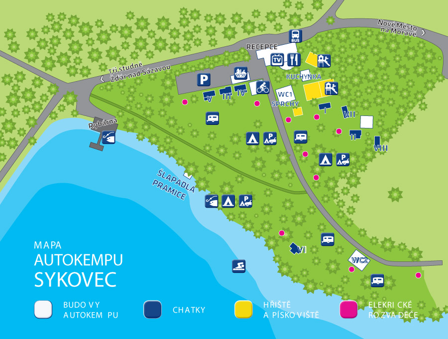 Mapa Kempu - Sykovec - Tři Studně